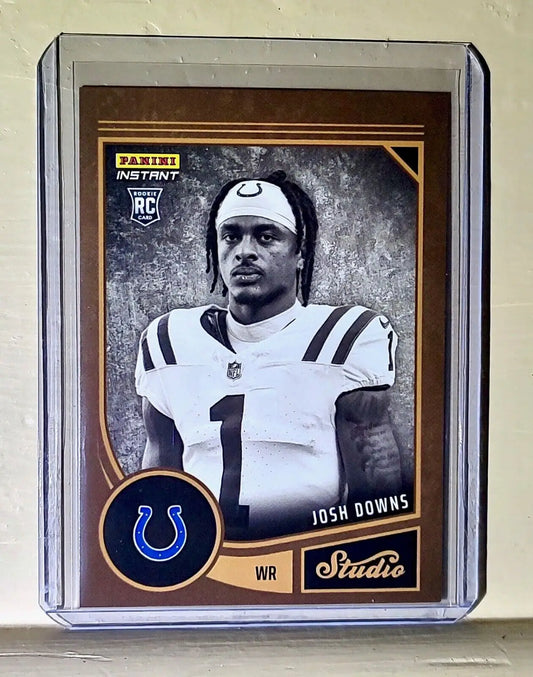 Josh Downs 2023 Panini NFL Studio Rookies #24 Rookie Card 1/370 - Football Card Single