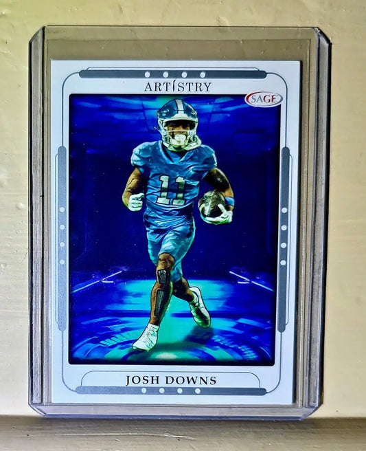 Josh Downs 2023 SAGE NFL Artistry Football #62 Card - Football Card Single
