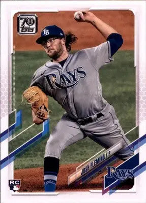 Josh Fleming Rookie 2021 Topps #526 Tampa Bay Rays - Baseball Card Single