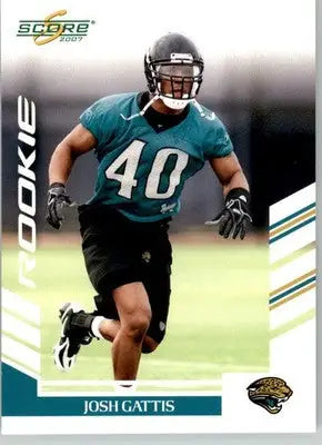 Josh Gattis - 2007 Score - #322 - RC Football - Football Card Single