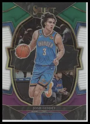 Josh Giddey 2022-23 Panini Select Green White Purple #60 Oklahoma City Thunder - Basketball Card Single
