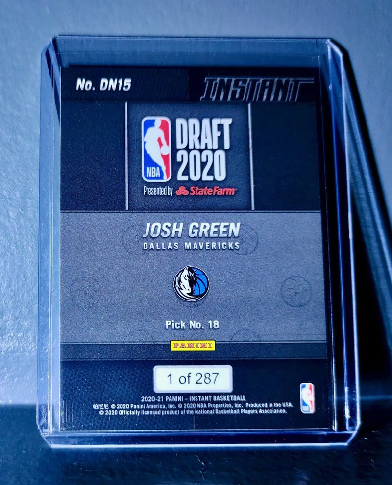 Josh Green 2020-21 Panini NBA Draft Night #15 Basketball Rookie Card 1 of 287 - Basketball Card Single