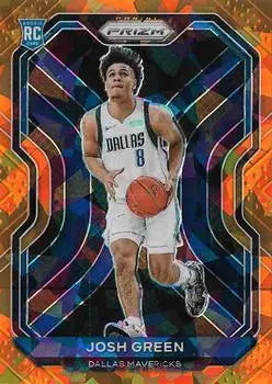 Josh Green Orange Ice Prizms 2020-21 Panini Prizm #274 Dallas Mavericks - Basketball Card Single