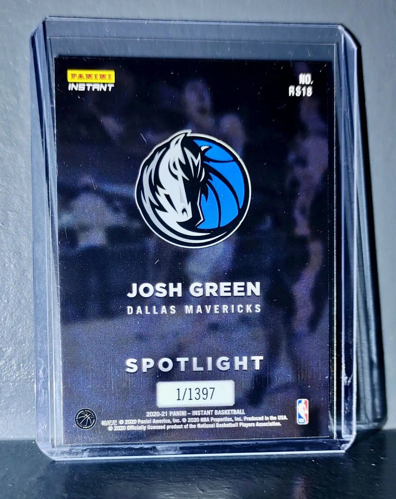 Josh Green Rookie Spotlight 2020-21 Panini NBA #18 Basketball Card 1 of 1397 - Basketball Card Single