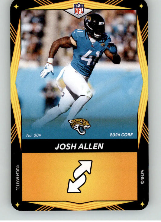 Josh Hines-Allen - 2024 UNO Elite Core Edition - Yellow - #004 - Football - Football Card Single