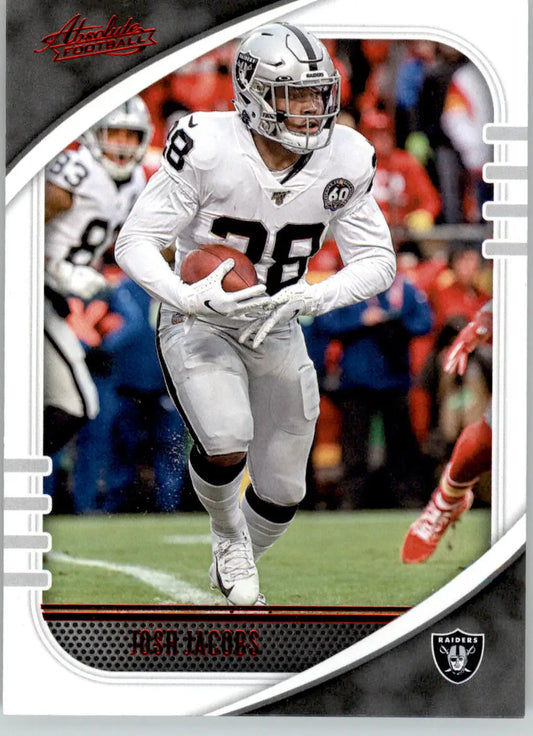 Josh Jacobs - 2020 Panini Absolute - #34 - Red Football - Football Card Single