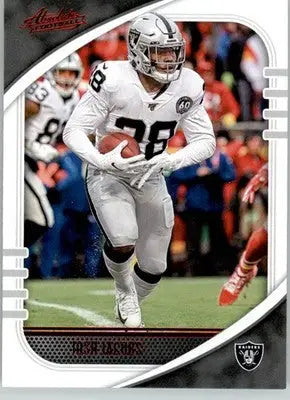 Josh Jacobs - 2020 Panini Absolute - #34 - Red Football - Football Card Single