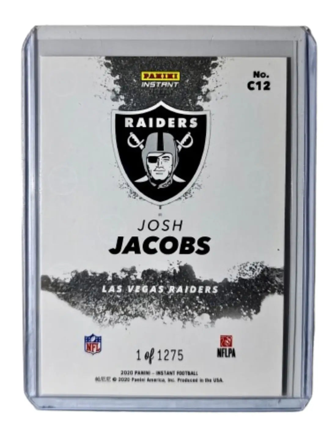 Josh Jacobs 2020 Panini NFL Instant My City #12 Football Card 1 of 1275