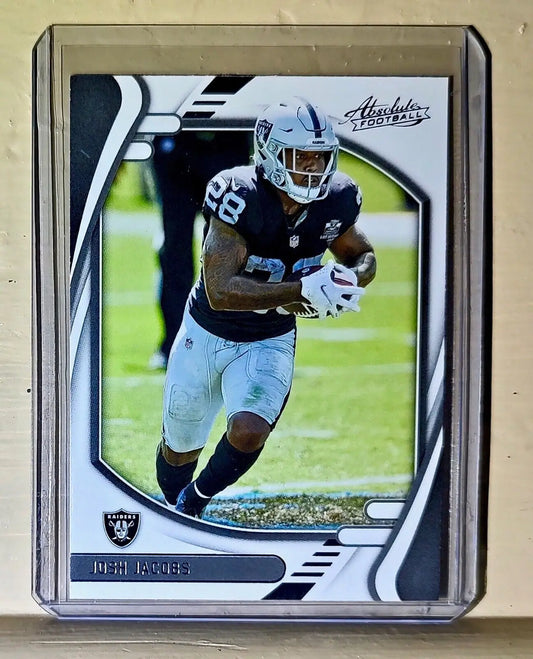 Josh Jacobs 2021 Panini NFL Absolute Football #72 Card Raiders - Football Card Single