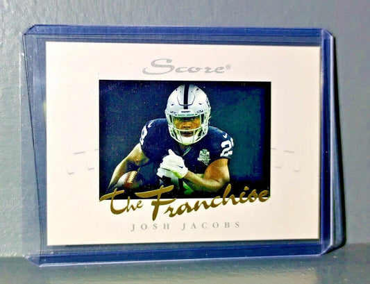 Josh Jacobs 2021 Panini NFL Score The Franchise #25 Rookie Card 1/1966 - Football Card Single