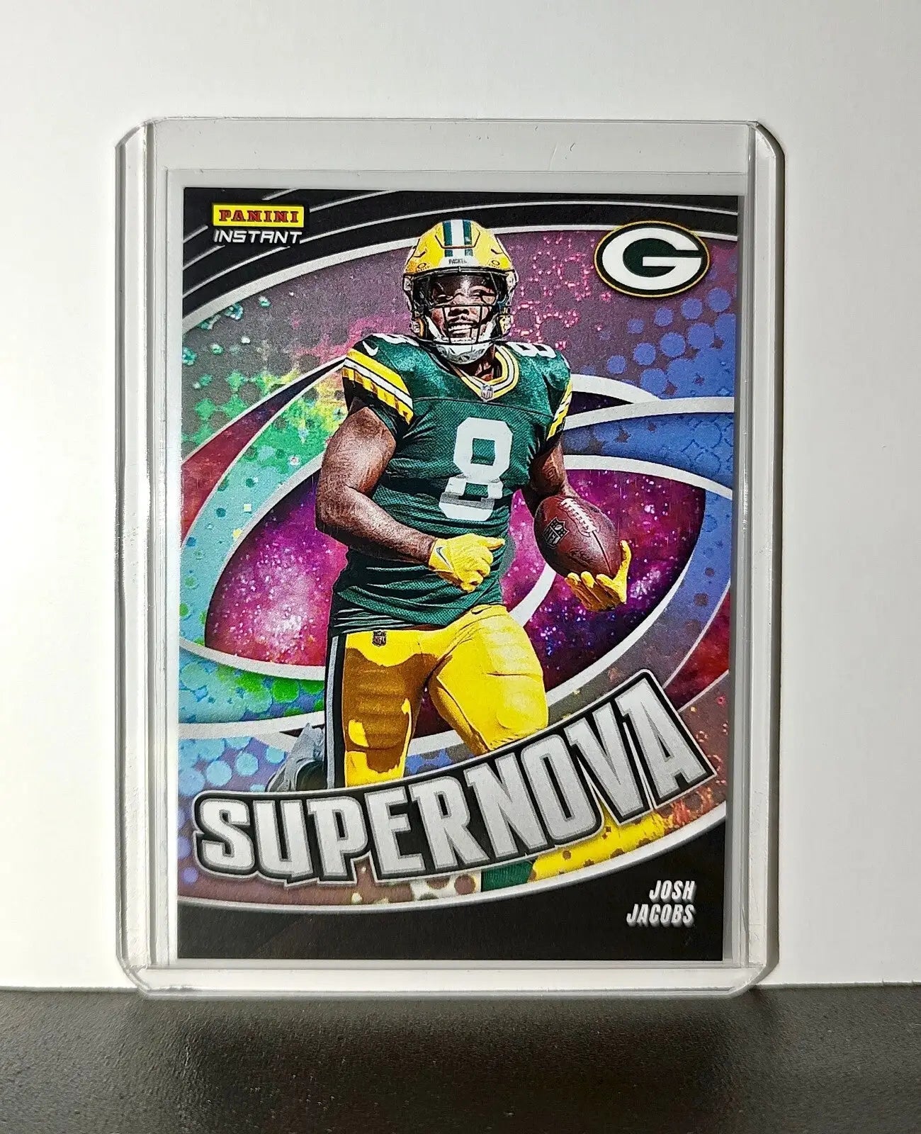 Josh Jacobs 2024 Panini Supernova NFL #13 Football Card Green Bay Packers 1/451 - Football Card Single
