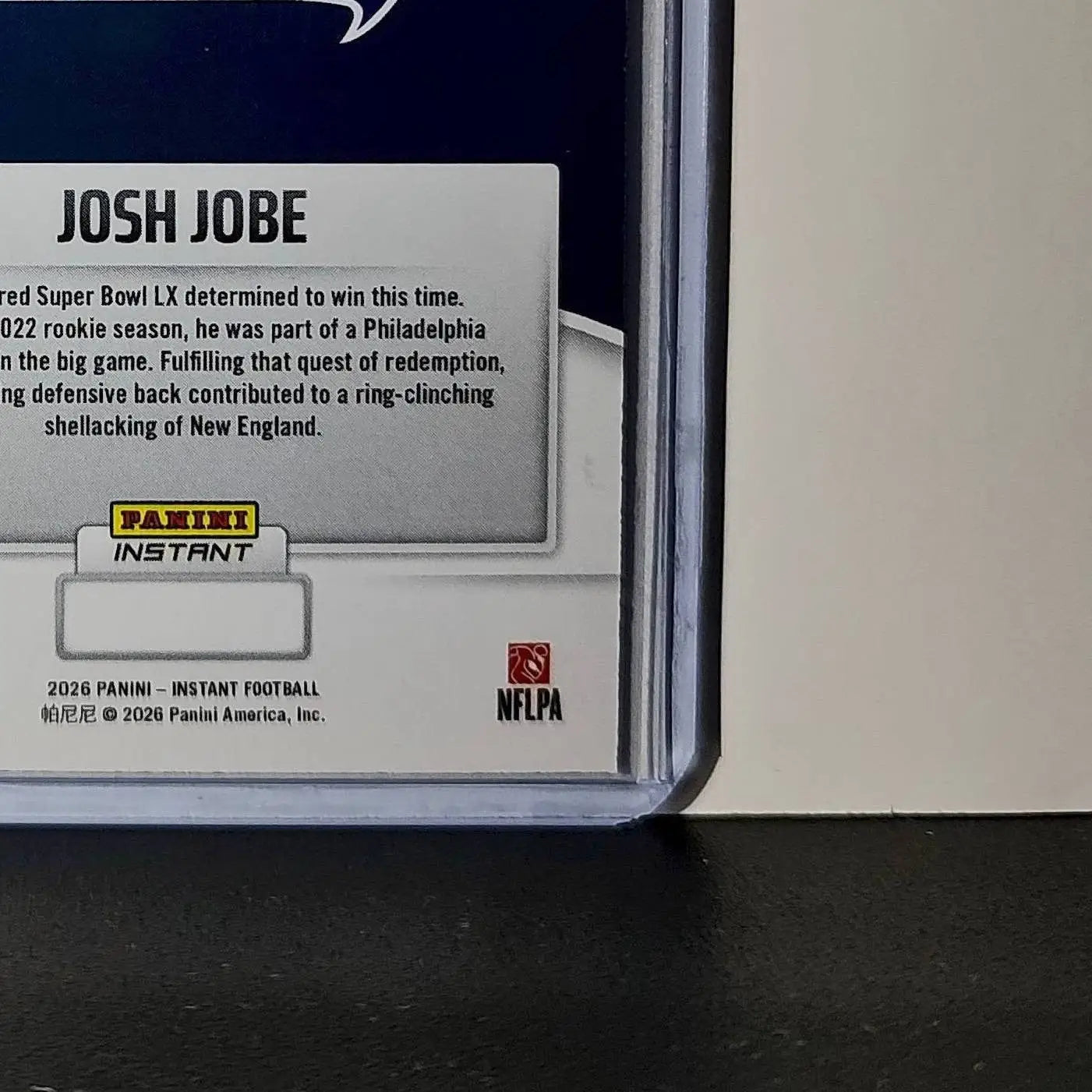Josh Jobe 2026 Panini NFL Super Bowl LIX Champions #23 Card Seattle Seahawks - Football Card Single
