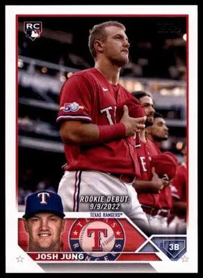 Josh Jung 2023 Topps Update #US308 Texas Rangers - Baseball Card Single