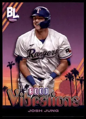 Josh Jung 2024 Topps Big League Good Vibrations #GV-19 Texas Rangers