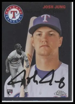Josh Jung Rookie 2023 Topps Chrome Platinum Anniversary #133 Texas Rangers - Baseball Card Single