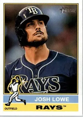 Josh Lowe - 2025 Topps Heritage - #228 - Baseball - Baseball Card Single