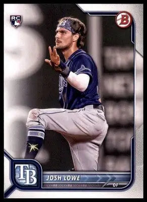 Josh Lowe Rookie 2022 Bowman #33 Tampa Bay Rays - Baseball Card Single