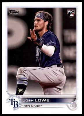 Josh Lowe Rookie 2022 Topps #479 Tampa Bay Rays - Baseball Card Single