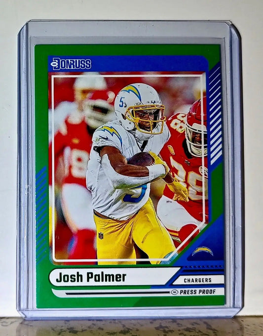 Josh Palmer 2024 Panini Donruss NFL #53 Press Proof Card Los Angeles Chargers - Football Card Single