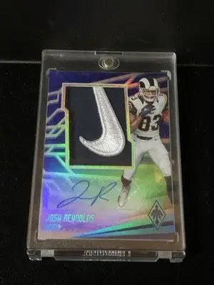Josh Reynolds 2017 Patch Auto Phoenix Nike Swoosh #2/2 Rams Jets TAMU Aggies - Football Card Single