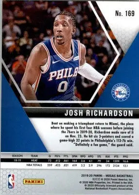 Josh Richardson - 2019-20 Panini Mosaic - #169 - Basketball - Basketball Card Single