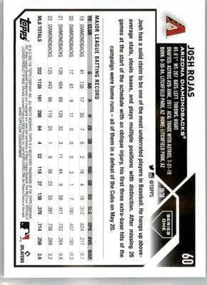 Josh Rojas - 2023 Topps - #60 - Baseball - Baseball Card Single