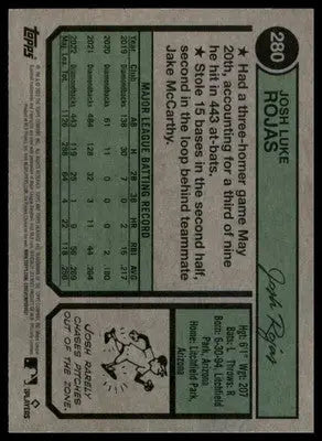 Josh Rojas 2023 Topps Heritage #280 Arizona Diamondbacks - Baseball Card Single