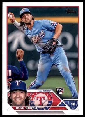Josh Smith Rookie 2023 Topps #37 Texas Rangers - Baseball Card Single