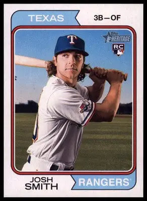 Josh Smith Rookie 2023 Topps Heritage #384 Texas Rangers - Baseball Card Single