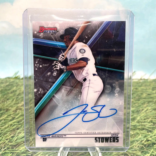 Josh Stowers -Autograph Auto 2018 Bowman’s Best of ’18 #B18-JST Seattle Mariners - Baseball Card Single