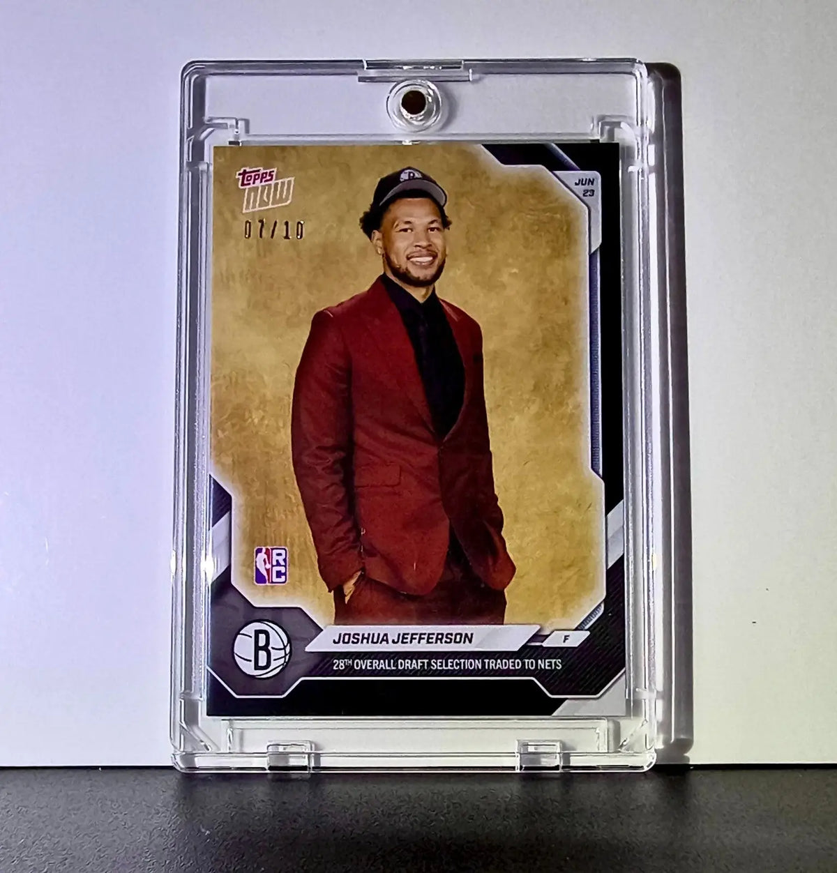 Joshua Jefferson Rookie 2026-27 Topps NBA Draft #JJEF Black Foil 07/10 Nets - Basketball Card Single