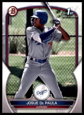 Josue De Paula 2023 Bowman Prospects #BP-111 Los Angeles Dodgers - Baseball Card Single