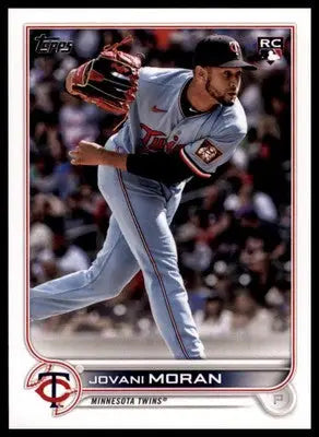 Jovani Moran Rookie 2022 Topps #387 Minnesota Twins - Baseball Card Single