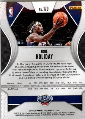 Jrue Holiday - 2019-20 Panini Prizm - #170 - Basketball - Basketball Card Single