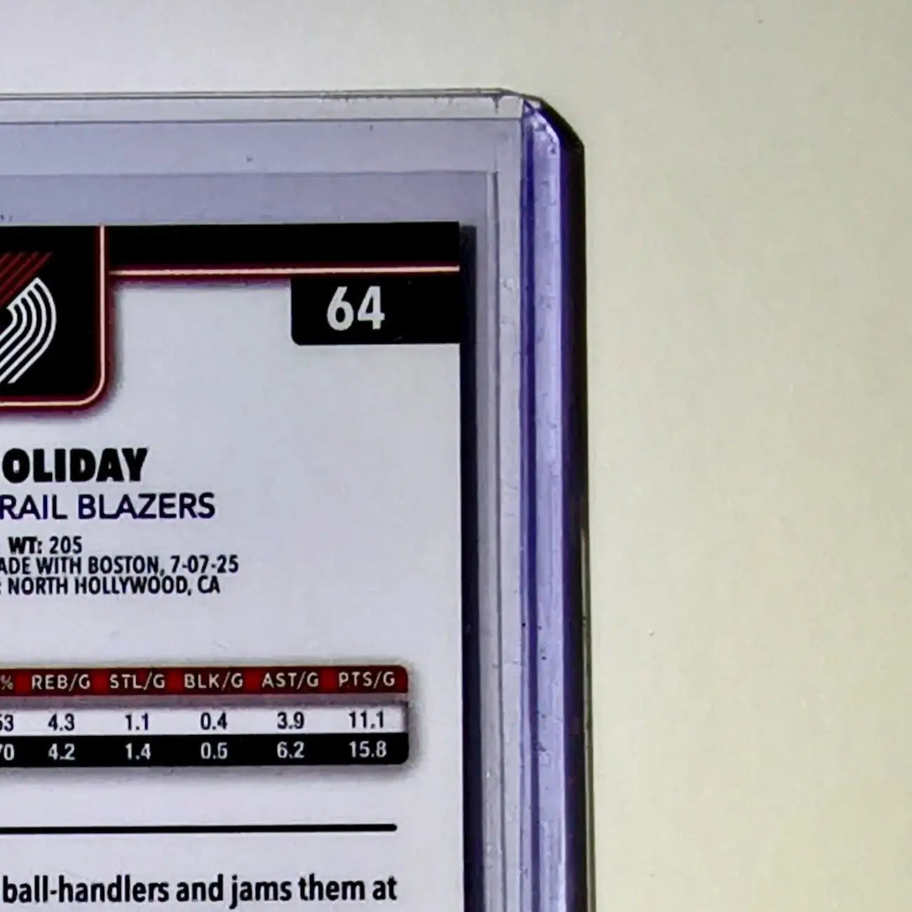Jrue Holiday 2025-26 NBA Topps Chrome Update RayWave Refractor #64 Card - Basketball Card Single