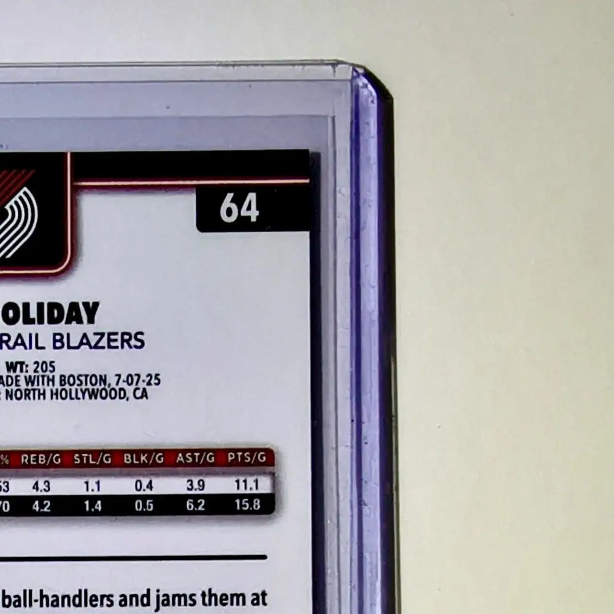 Jrue Holiday 2025-26 NBA Topps Chrome Update RayWave Refractor #64 Card - Basketball Card Single