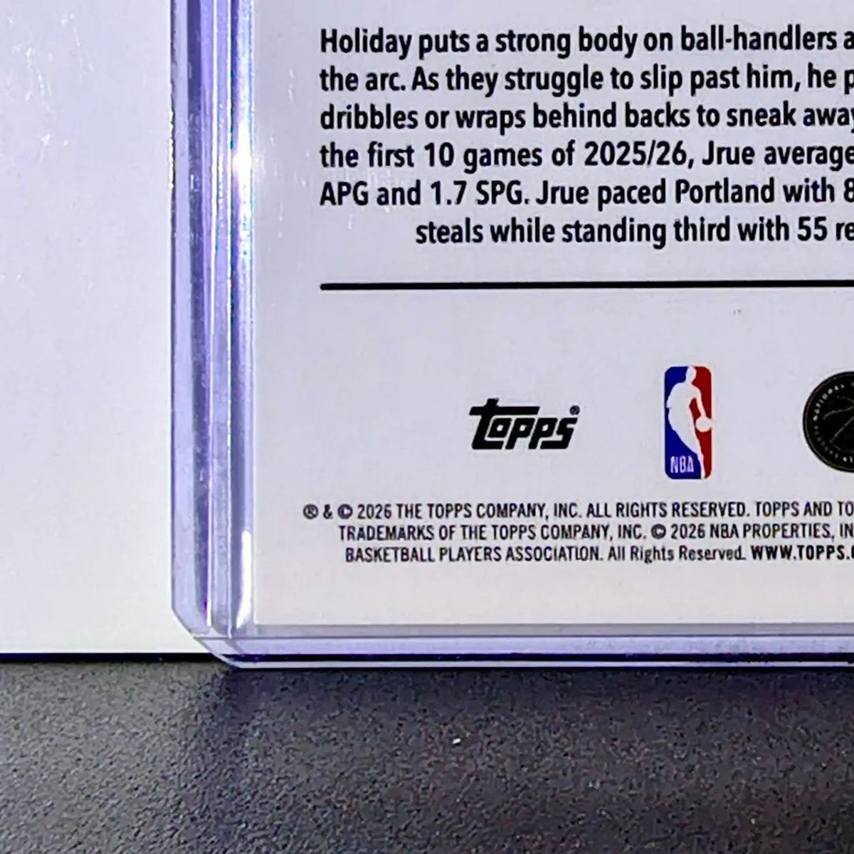 Jrue Holiday 2025-26 NBA Topps Chrome Update RayWave Refractor #64 Card - Basketball Card Single