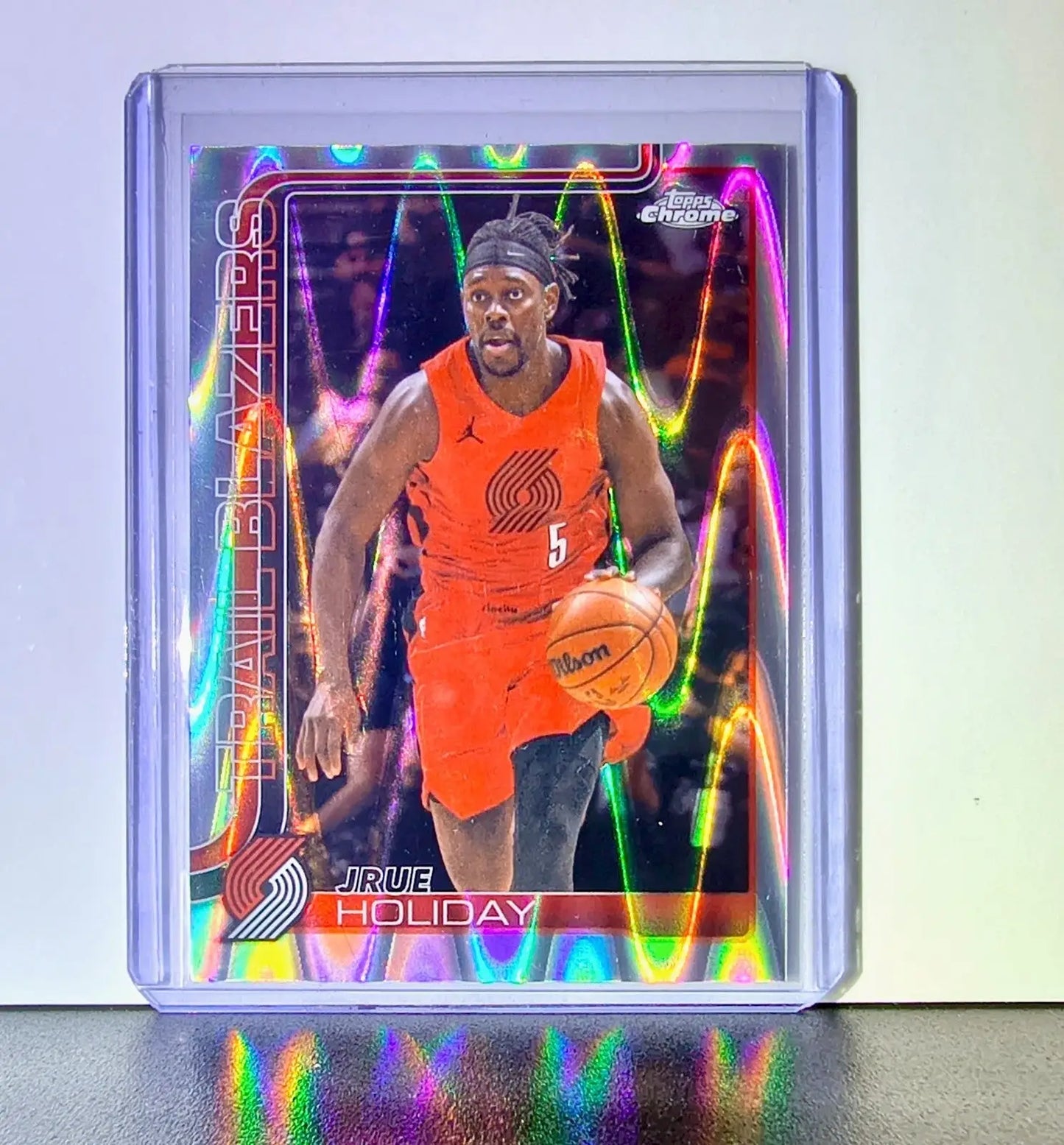 Jrue Holiday 2025-26 NBA Topps Chrome Update RayWave Refractor #64 Card - Basketball Card Single