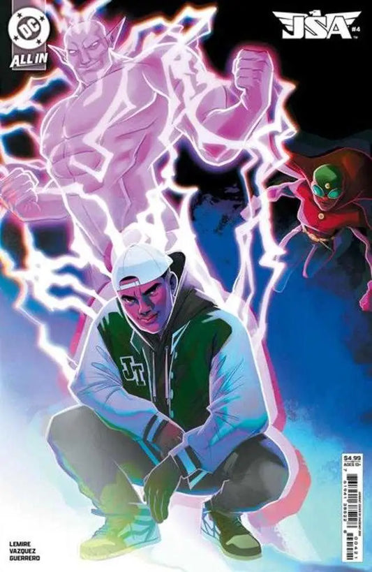 Comic book cover JSA #4 Cover B Sweeney Boo Card Stock Variant featuring Injustice Society