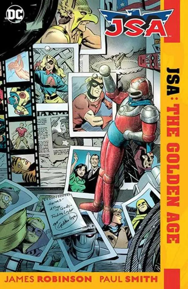 Comic book cover of Justice Society from the Golden Age MCCarthy era for Jsa The Golden Age TPB 2024 Edition