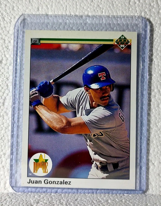 Juan Gonzalez 1990 Upper Deck MLB #72 Rookie Baseball Card Texas Rangers - Baseball Card Single