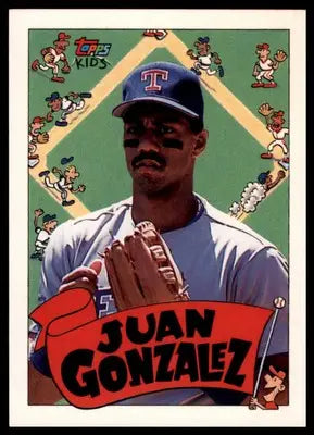 Juan Gonzalez 1992 Topps Kids #131a Texas Rangers - Baseball Card Single