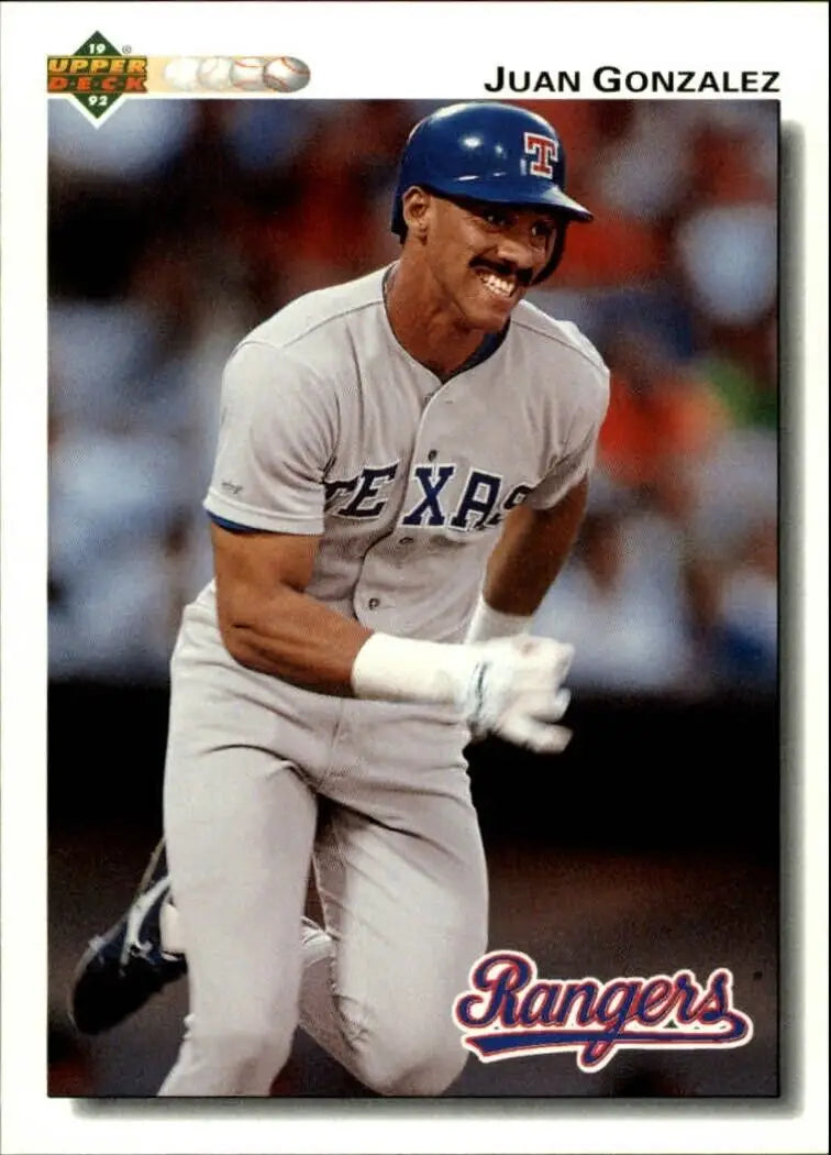 Juan Gonzalez 1992 Upper Deck MLB #243 Baseball Card Texas Rangers - Baseball Card Single