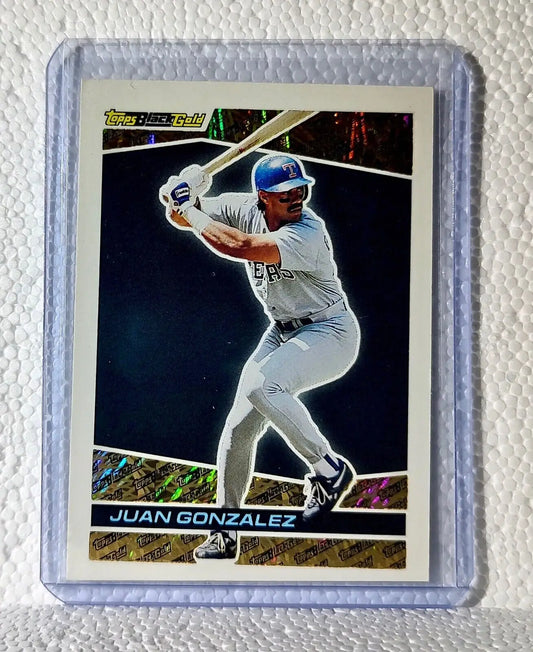 Juan Gonzalez 1994 Topps Black Gold MLB #32 Baseball Card Texas Rangers - Baseball Card Single