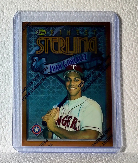 Juan Gonzalez 1996 Topps Finest MLB #253 Baseball Card Texas Rangers - Baseball Card Single