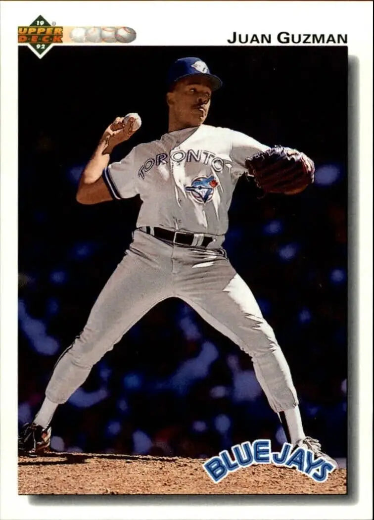 Juan Guzman 1992 Upper Deck MLB #625 Baseball Card Toronto Blue Jays