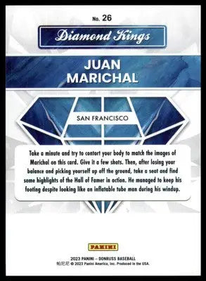 Juan Marichal 2023 Donruss #26 San Francisco Giants - Baseball Card Single