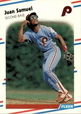 Juan Samuel - 1988 Fleer - #314 - Baseball - Baseball Card Single