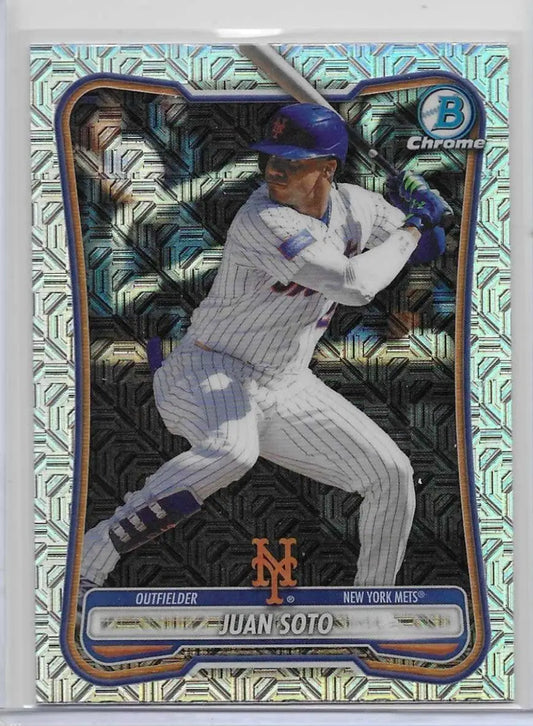 Juan Soto 2026 Bowman Chrome Mojo Refractor #97. Mets (1306) - Baseball Card Single