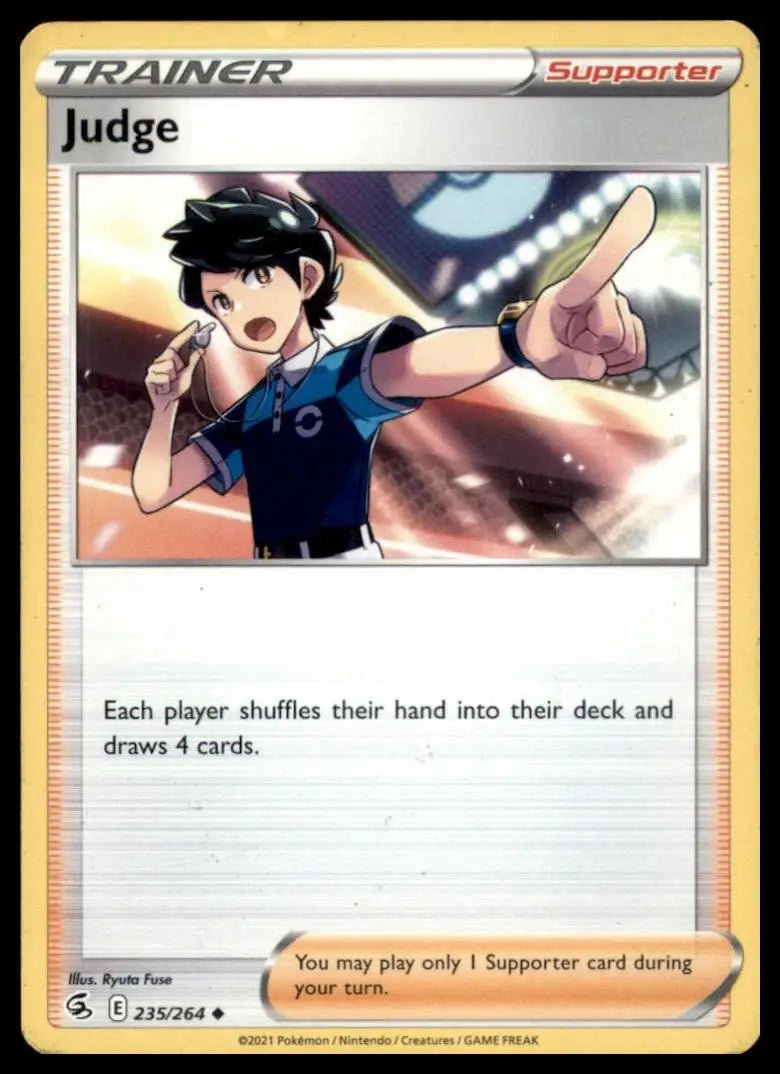 Judge 235/264 Swsh08: Fusion Strike Regular Pokemon - Pokémon Card Single